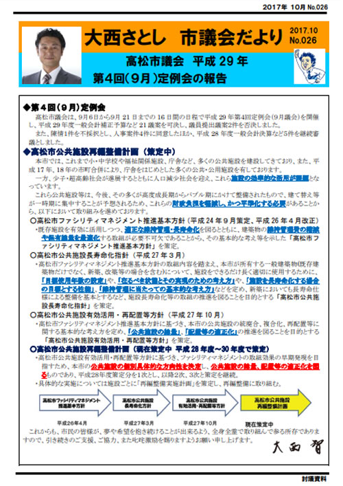 大西さとし市議会だよりNo26